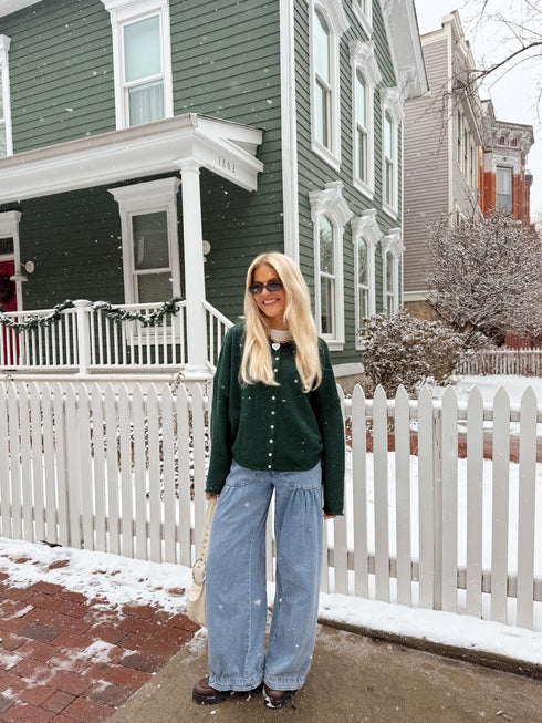 Coco Cutie Cardigan // Evergreen *PREORDER*